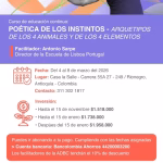 Curso de Educación continua: Poética de los Instintos...  con Antonio Sarpe