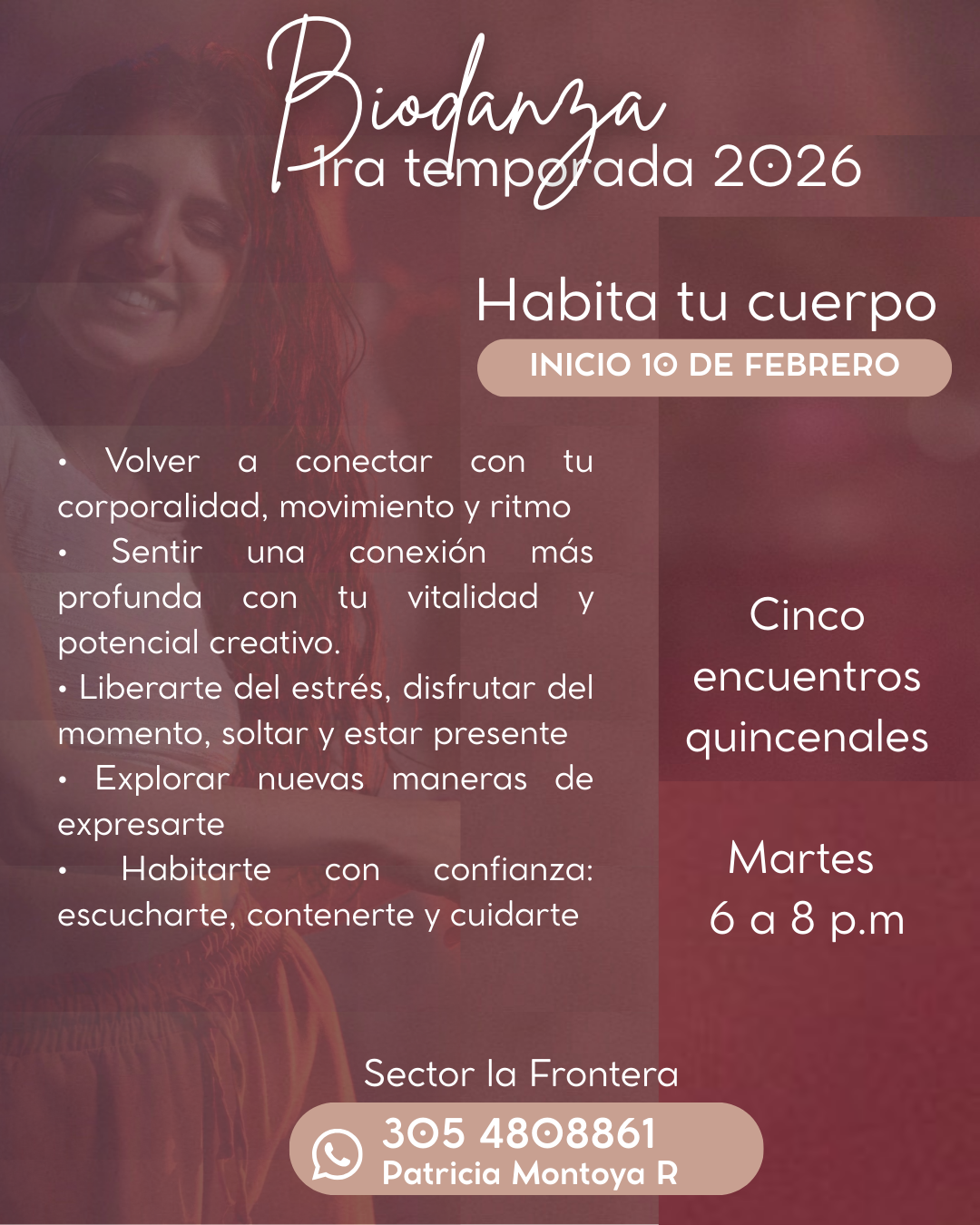 Grupo regular de Biodanza en Medellín, con Patricia Montoya.