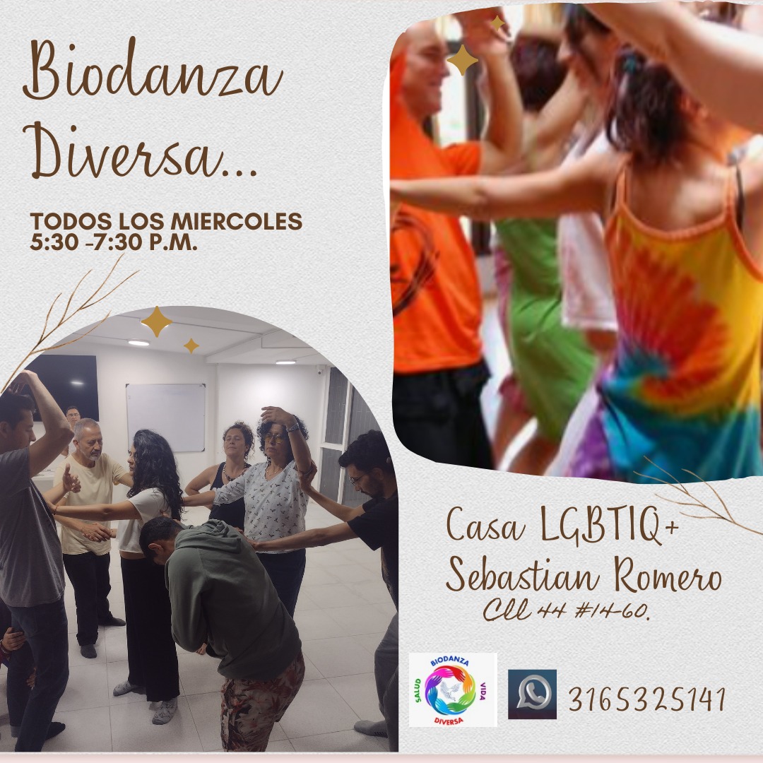 Grupo regular de Biodanza Diversa LGBTIQ + población afro y otrxs. en Bogotá