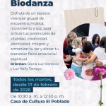 Grupo regular de Biodanza en Medellín: frecuencia semanal los martes.