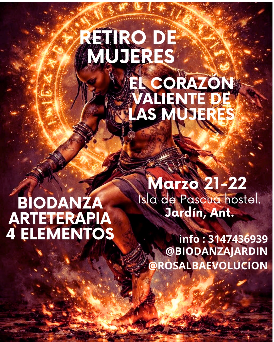 Retiro "El Corazón valiente de las mujeres" en Jardín, Antioquia.